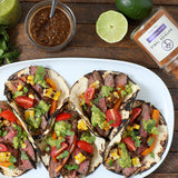 Outside Table Steak Tacos