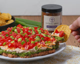 Outside Table Seven Layer dip with Taco Tuesday