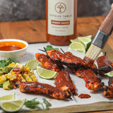 Outside Table bbq chicken skewers from Danielle