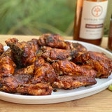 WBBQ wings finished with Sunday Sauce