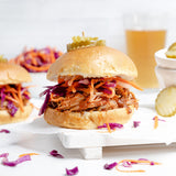 Outside Table Sunday Sauce pulled pork sandwich