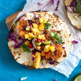 Outside Table Shrimp tacos with mango salsa
