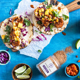 Outside Table taco layout with taco tuesday