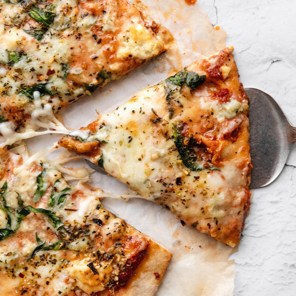 Gorgonzola and Basil Pizza