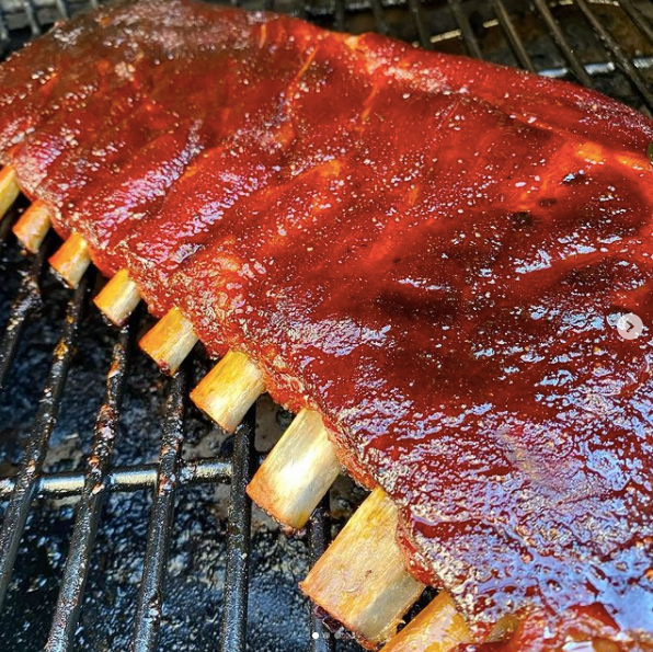 Honey Butter Spare Ribs with Weekend BBQ by Outside Table